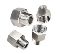 1PC M12x1.25 to M16x1.5 Metric Female to Male Thread 304 Stainless Steel Pipe Fitting