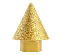 1pc M14 Diamond Chamfering Drill Bit Conical Engraving Polishing Wheel Diamond Conical Milling Cutter Suitable For Stone, Ceramic(M14 50mm)