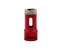 1PC M14 Thread Red Vacuum Brazed Diamond Drill Bit M14 Brazing Hole Opener Drilling Core Bits for Ceramic Tile, Marble, Granite(14mm)