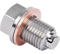 1PC M16x1.5 Stainless Steel Magnetic Oil Drain Plug Fit Subaru Ascent BRZ WRX Forester Impreza Legacy Outback Crosstrek Mini Cooper John Deere Aprilia Replace 32195AA020 DP009 803916010