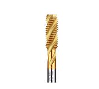 1PC M2-M24 Machine Screw Tap Titanium Coated Spiral Metric Thread Tap Straight/TiP Plug Tap HSS6542 Threading Tool Tap(Spiral Tap,M24)
