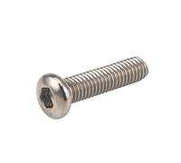 1PC M3 M4 M5 M6 6mm-50mm TA2 Pure Titanium Round Hexagon Hex Socket Head Screw Bolt Full Titan Hardware Nuts & Furniture Bolts(45mm,M5)