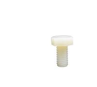 1PC M3 M4 M5 M6 M8 M10 M12 M14 M16 DIN933 White Nylon Plastic Insulated External Hex Hexagon Head Bolt Screw(120mm,1pc M16)