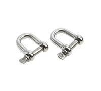 1pc M4-M12 A2 Stainless Steel 304 D-type Dee Shackle, Antirust D, 04 for Steel Wire,Construction, Rigging(M6)