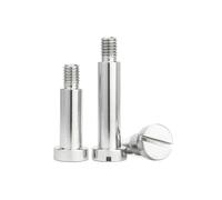 1PC M4 M5 M6 304 Stainless Steel Slotted Set Screws With Shoulder Step Plug Limit Screws Cup Head Bearing Bolts(3mm,(D6) M5-1pcs)