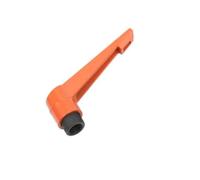 1PC M4 M5 M6 M8 M10 M12 M16 Orange colour Clamping Lever Machinery Adjustable Handle Locking External Male Thread Knob(M5x12mm)