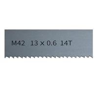 1pc M42 Bi-Metal 1/2" Band Saw Blades. 1425 1570 1790 2240 X 13mm With 6, 14Tpi Bandsaw Blade Cutting Hardwood, Metal.(14Tpi,Length 1300mm)
