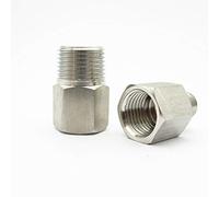 1pc M5 M6 M8 M10 M12 M14 M16 M18 M20 1/8" 1/4" 3/8" 1/2" 3/4" Female To Male BSP Thread Stainless Steel High Pressure Pipe Fitting(M18x1.5 Female,BSP3I8 Male)