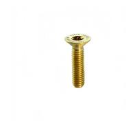 1pc M5 M6 M8 Titanium Bolt Torx Flat Countersunk Head Screw Inside Plum Blossom Bike Modification Screws Length 12mm-50mm(Gold,35mm,M5 (1pcs))