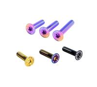 1pc M5 M6 M8 Titanium Bolt Torx Flat Countersunk Head Screw Inside Plum Blossom Bike Modification Screws Length 12mm-50mm(Blue,30mm,M8 (1pcs))