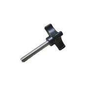 1pc M6 M8 *12mm to 60mm Stainless steel Aluminum Star Plum Bakelite Hand Tighten Thumb Knob Tightening Screw bolts(Black,X38mm,M8 1pc)