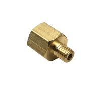 1PC M6 M8 M10 1/8" 1/4" BSP Female to Male Straight Brass Pipe Connector Coupler Nipple Compression Union Fitting Lubrication Oil(10x1mm - 1l8 BSPT)