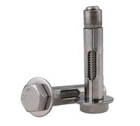 1pc M6/M8/M10/M10 304 Stainless Steel Hexagon Expansion Screw Sleeve Concrete Anchor Bolts(M10x90)