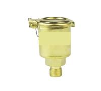 1pc M6 M8 M10 M14 1/8" 1/4" BSP Metric Male Thread Brass Spring Cap Type Lubricating Cup Oiler Oil Grease Cup for Machine Tool(M14x1.5-D31mm 18ML)