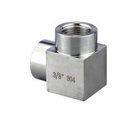 1pc M8 M10 M12 M14 M16 M18 M20 Metric Female Male Thread Stainless Steel Elbow High Pressure Pipe Fitting Connector Coupler(Female to Female,M16x1.5)