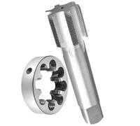 1pc M80 Metric Tap and Die Set - 1.5-6mm Pitch HSS Right Hand Tapping Tool for Steel and Cast Iron(M80x1.5)