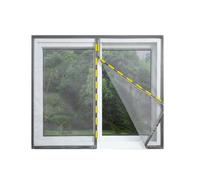 1pc Magnetic Screen Mosquito Net Invisible Curtain Window Open The Middle Stripe for Door Windows RVs Trucks(Grey,W90cm x h120cm)