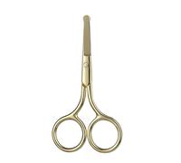1pc Makeup Scissors 9CM Compact Stainless Steel Small Professional Eyebrow Nose Hair Cut Manicure Nail Tools(Gold for Nose Hair)
