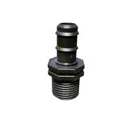 1pc Male Thread Barb Plastic Fitting, Size 1/2" x 16 mm, Hose Barbed Adapter, Hose Tail Connector, BSP Thread