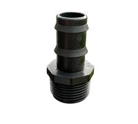 1pc Male Thread Barb Plastic Fitting, Size 1" x 25 mm, Hose Barbed Adapter, Hose Tail Connector, BSP Thread