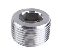 1pc Male Thread Brass Pipe Hex Head End Cap Plug, 1/2inch 3/4inch Copper Fitting Coupler Connector Adapter(Iron Pllug,1/8inch)