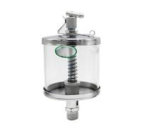 1pc Male Thread Oiler Lubricator Machine Oil Cup, M8-M16 Iron Glass Sight Drip Feed Tool Fitting(M14*1.5mm*200ML)