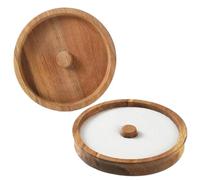 1PC Margarita Salt Rimmer, Sugar and Salt Rimmer for Cocktails Wooden Bar Glass Rimmer for Drinks Cocktail Rimmer Tray 5.5" Dia. Salt Rimmer for Martini, Margarita