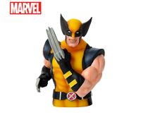 1pc Marvel Wolverine Piggy Bank Officially Licensed 3D PVC Stereo Figurine Collectible Desktop Decor Character Statue Shatterproof Home Display Ornament