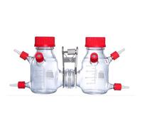 1pc MEC Reactor Microbial Chemical Electrochemical Box - Type III, Transparent/Brown, GL45 Cap,for Laboratory Use(250ml)
