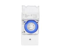 1pc Mechanical Timer Switch - 24 Hours Programmable Relay for AC 220V - DIN Rail Timer for Home and Office Automation(Sul 181 D)