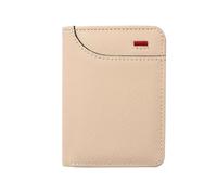 1pc Men's Minimalism PU Leather Credit Card Wallet, Fashion Soft Thin ID Holder, Slim Small Cards Cases(Beige)