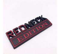 1PC Metal Black Red Word Redneck Edition Car Truck 3D Letter Emblem Badge Sticker Decal for GMC Chevy