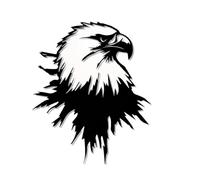 1pc Metal Eagle Wall Art Rust-Resistant Iron Bird Sculpture Modern Soaring Decor For Garden Fence Living Room