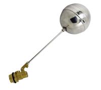 1pc Metal Float Valve DN15, DN20 DN25 Practical Liquid Level Control Brass Float Valve for Toilet Water Tanks(15)