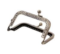 1PC Metal Frame Kiss Clasp Arch for Coin Purse Bag Accessories Bronze 8.5cm Handbag Making Craft Purse Handle Arch Metal Frame Bracket Kiss Clasp Semicircle Retro Craft Clip Bag