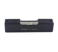 1pc Metal Spirit Level Bubble Horizontal AdustingTool Ruler Black Length 80mm Accuracy 0.1 0.15 0.3 0.6 1.5mm Per Meter(080-015)