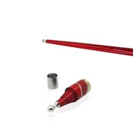 1pc Metal Vanishing Canes Wand Magic Tricks Magicians Wand Cane to Silk Stage Street Party Magic Props (1pcs red)