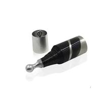 1pc Metal Vanishing Canes Wand Magic Tricks Magicians Wand Cane to Silk Stage Street Party Magic Props (1pcs black)