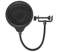 1Pc Microphone Blowout Prevention Net with Flexible Gooseneck for Speaking Recording Accessories
