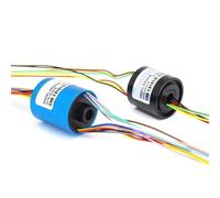 1pc Mini Bore Slip Ring 5mm Hole Size OD 22mm Electrical Slip Ring 6/12 Circuits 2A Signal Transmit Without Flange(5X22mm 12CH 2A)