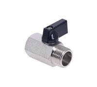 1pc Mini Brass Ball Valve 1/2, 1/4", 1/8" BSP Male to Female Air Compressor Valves(1/8")