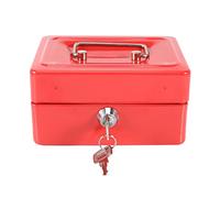 1Pc Mini Fireproof Safe Box with Key Lock, Chest Safe with Carrying Handle to Secure Valuables and Jewelry (Small Size Red 35x30x67cm/13.78x11.81x26.38in)