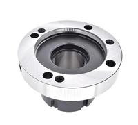 1pc Mini Flange Four Axis Collet Chuck ER16 ER25 ER32 ER40 for CNC Lathe Tool - 100mm 80mm Fixture(Er25-d80 (7 Hole))