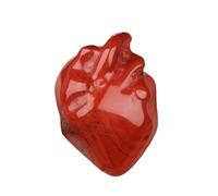1pc Mini Heart Model Statue Natural Stone Amethyst Opal Tiger Eye Love Christmas Decor for DIY, Decor, Reiki, Collection, Crafts(Red Jasper)