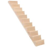 1Pc Mini House Wooden Stairs DIY Accessory Miniature Staircase Without Handrail for Dollhouse Interior Decoration Wooden Furniture for Mini House Scene