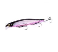 1pc Minnow Fishing Lure Hard Artificial Bait 3D Eyes 11cm 12.9g Fishing Wobbler Diving 0.2m-1m Crankbait Minnows(Color C)