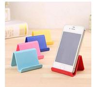 1pc Mobile Phone Holder Mini Desktop Mobile Stand Fixed Holder Shelf for Phone Random Color