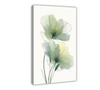 1pc Modern Boho Sage Green Botanical Canvas Wall Art_3 (1)
