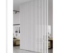 1PC Modern Room Divider Post, Freestanding Privacy Screen with Non-Slip Pad, 80CM/31.5IN Temporary Partition for Living Room, White Separador De Cuartos