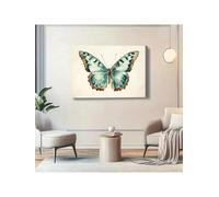 1pc Modern Watercolor Butterfly Canvas Wall Art Animal Print Canvas Nature Artwork For Living Room Office Decor 20x30cm Frameless